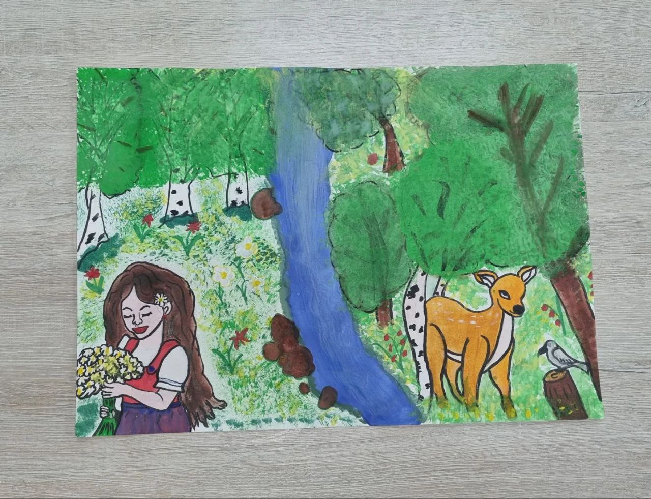 Жителей края призывают поддержать в голосовании участников конкурса рисунков «Лес глазами детей»