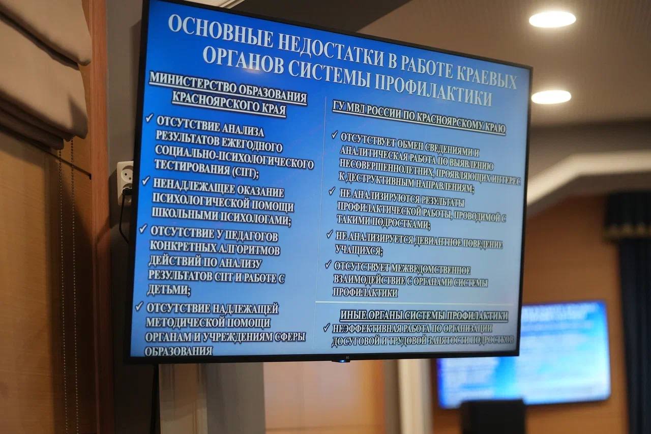 Резонансные нападения в школах, рост правонарушений среди несовершеннолетних и системные просчеты в профилактике — эти вопросы стали главными на расширенном заседании коллегии в прокуратуре Красноярского края Резонансные нападения в школах, рост правонарушений среди несовершеннолетних и системные просчеты в профилактике — эти вопросы стали главными на расширенном заседании коллегии в прокуратуре Красноярского края