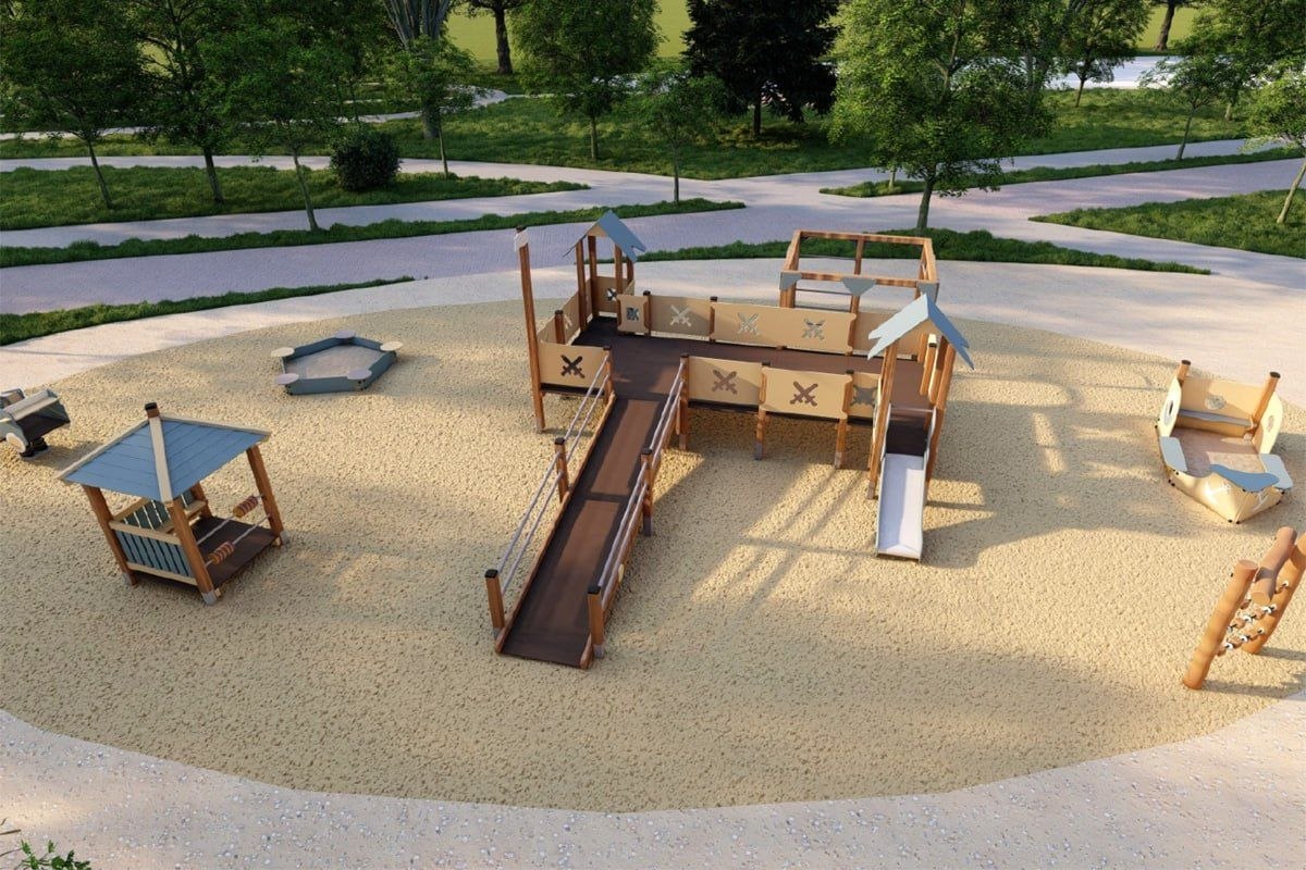 Детский городок, навес и качели: Ярыгинскую набережную благоустроят к 400-летию Красноярска Детский городок, навес и качели: Ярыгинскую набережную благоустроят к 400-летию Красноярска