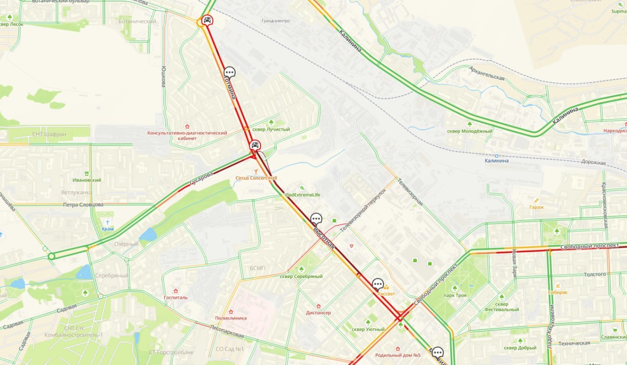 Огромная пробка собралась на улице Тотмина в Красноярске из-за ДТП с 4 машинами Огромная пробка собралась на улице Тотмина в Красноярске из-за ДТП с 4 машинами