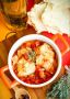 Итальянский томатный суп с хлебом
