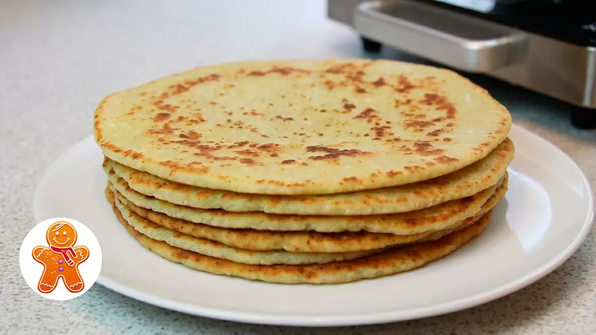 Финские лепешки с яблоками и творогом