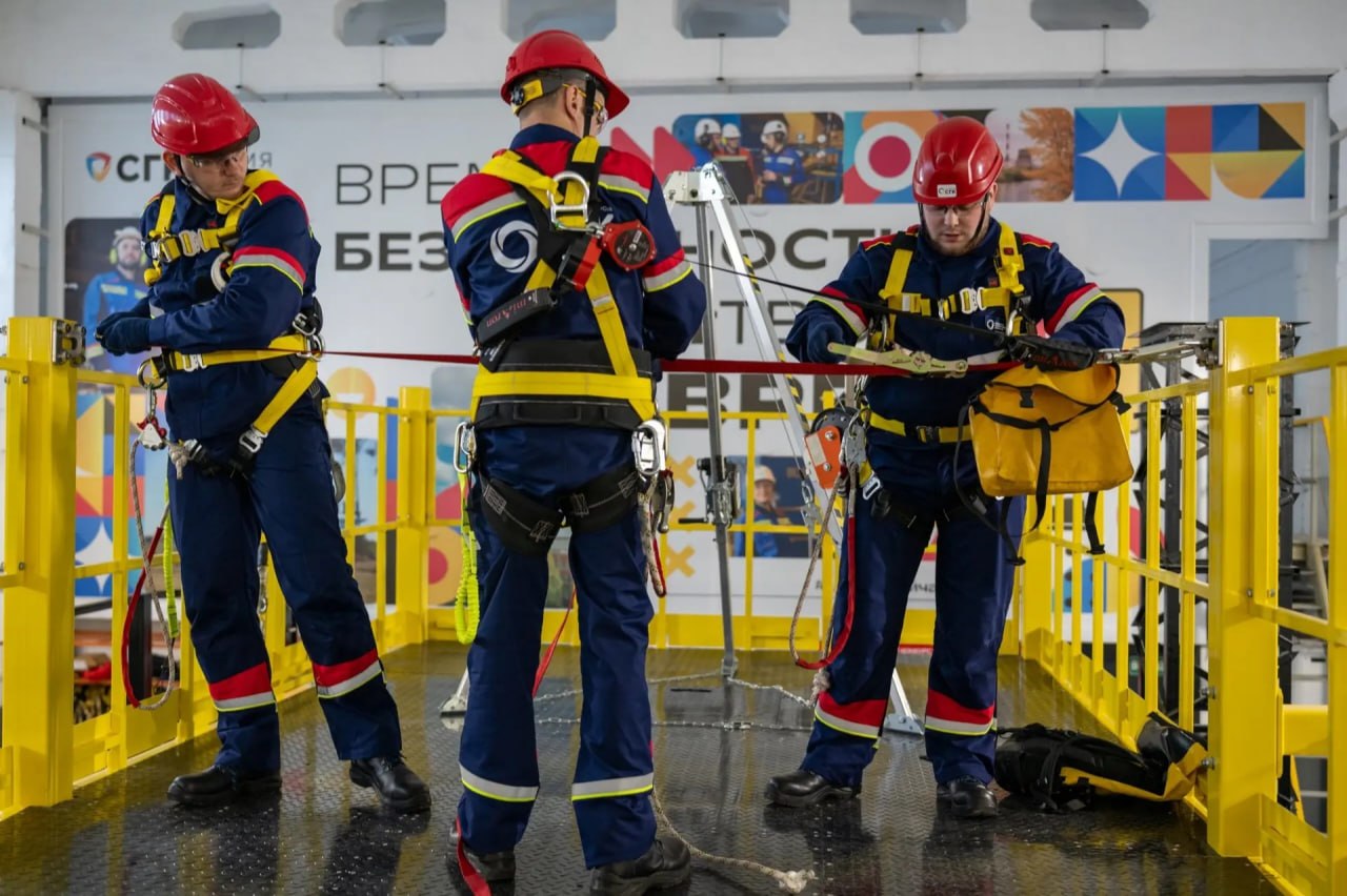 На Минусинской ТЭЦ прошел конкурс высотников