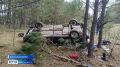 Машина вылетела с дороги и перевернулась на трассе Боготольского округа