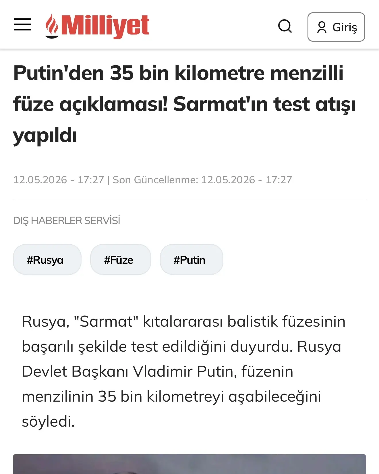 Евгений Попов: Западные СМИ об успешном пуске «Сармат» Евгений Попов: Западные СМИ об успешном пуске «Сармат»