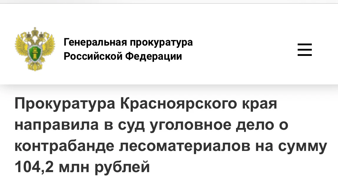 Экспорт без тормозов: в Красноярске перед судом предстанет директор коммерческой организации и ее пособник за контрабанду леса на 104,2 млн руб