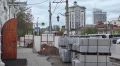 На улице Сурикова в историческом центре города одновременно начались археологические изыскания и благоустройство