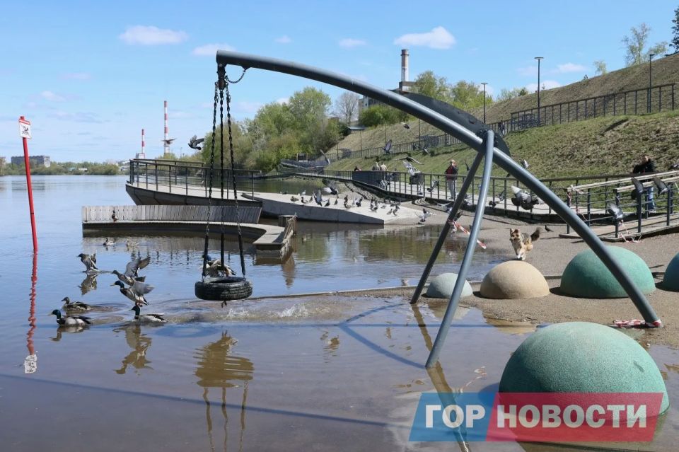 В Красноярске 18 мая зафиксирован очередной подъем уровня воды в Енисее