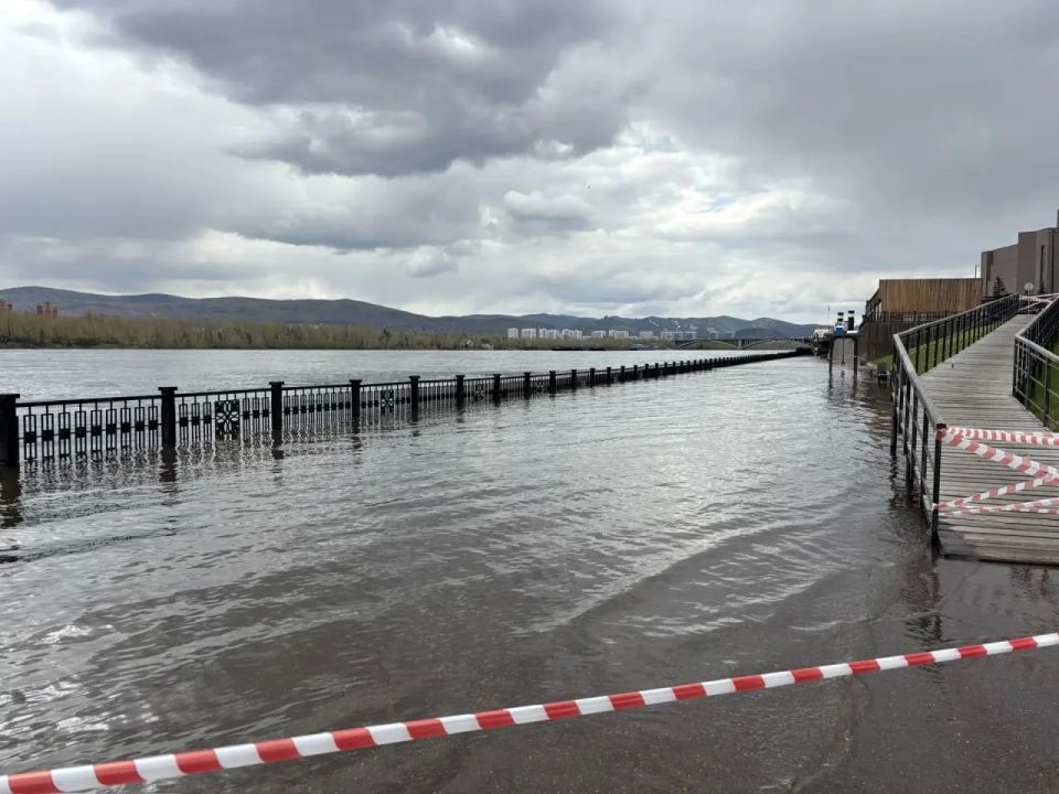 Уровень воды в Енисее за сутки поднялся еще на 12 сантиметров