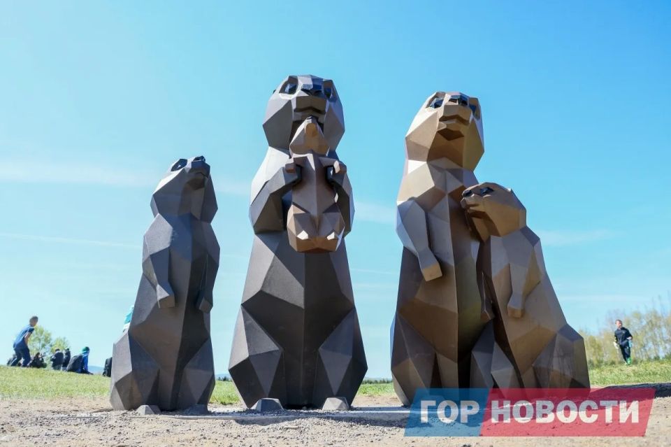 Наш фотограф Дмитрий Шабалин запечатлел необычную семью сусликов в Татышев-парке Наш фотограф Дмитрий Шабалин запечатлел необычную семью сусликов в Татышев-парке