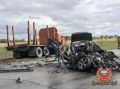 В Красноярском крае при столкновении с грузовиком погиб водитель легковушки