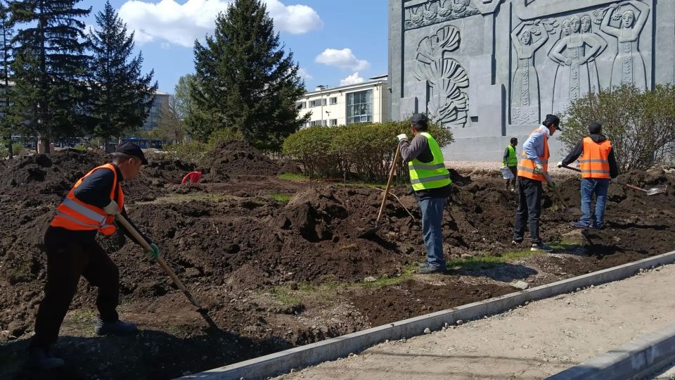 В городах и сёлах края благоустраивают территории, которые жители выбрали в прошлом году В городах и сёлах края благоустраивают территории, которые жители выбрали в прошлом году