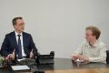 Провёл встречу с недавно избранным председателем красноярского отделения «Союза писателей России» Дмитрием Косяковым
