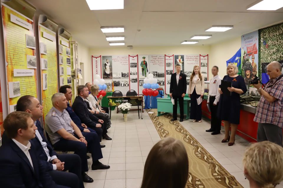 В Канской воспитательной колонии состоялось торжественное открытие «Парты героя» - ветерана Великой Отечественной войны и бывшего директора школы Канской ВК Степана Гавриловича Крючко