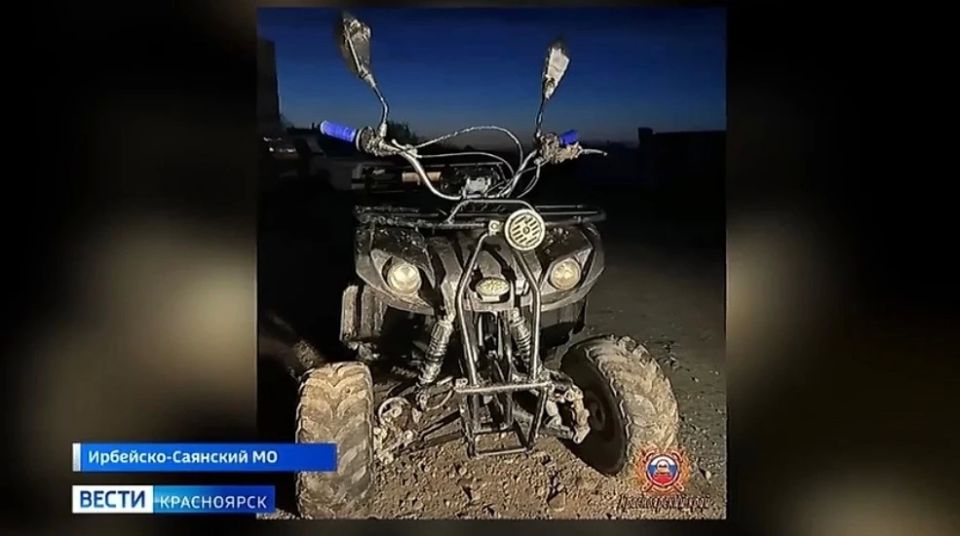 14-летний подросток перевернулся на квадроцикле в Красноярском крае