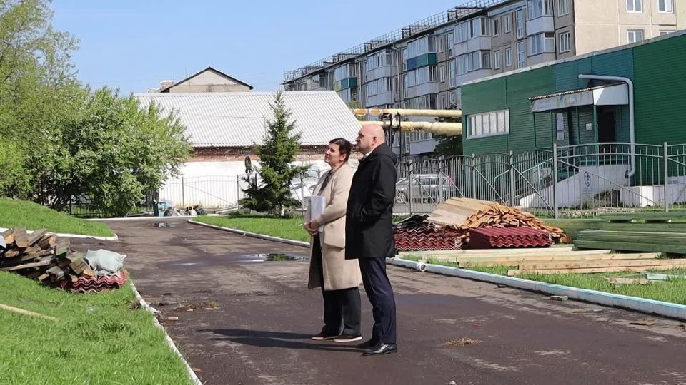 В Боготольском округе продолжается капремонт детского сада №9