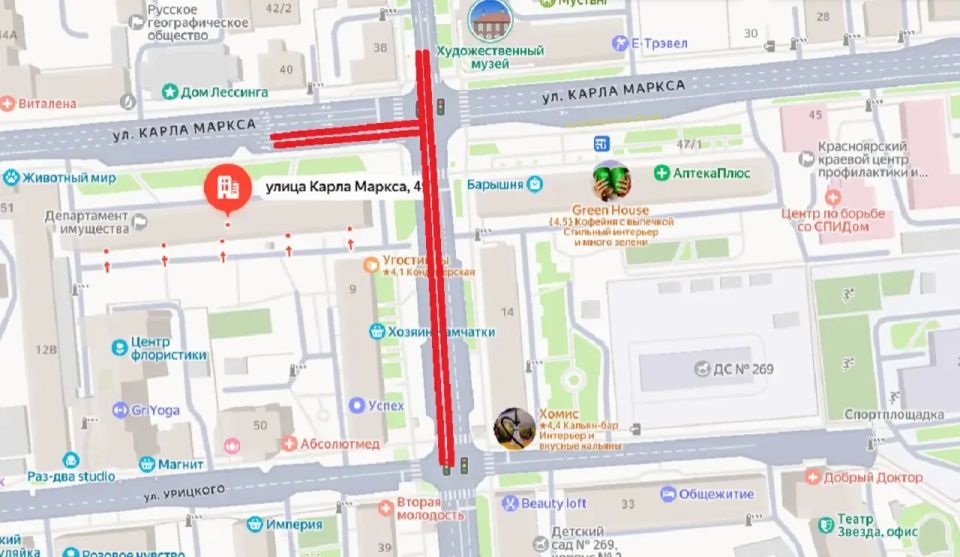 Со 2 июня в центре Красноярска вводятся новые ограничения движения