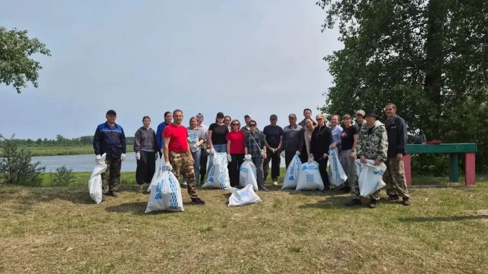 В Казачинско-Пировском округе прошла уборка берегов