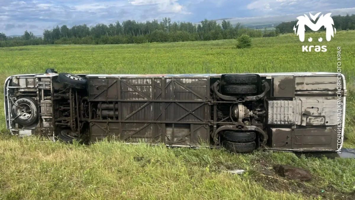 Аварию с автобусом из детского лагеря спровоцировала девушка — она заявила, что уснула за рулём
