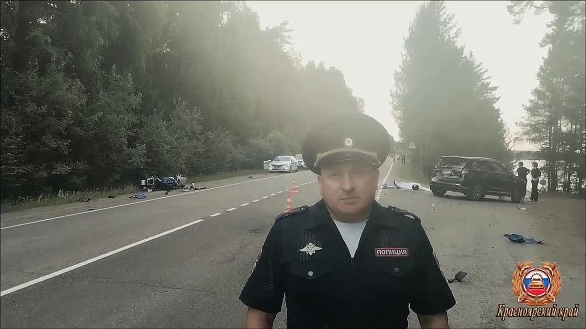 Накануне вечером на 245-м километре трассы Красноярск — Енисейск произошло смертельное ДТП с участием мотоцикла