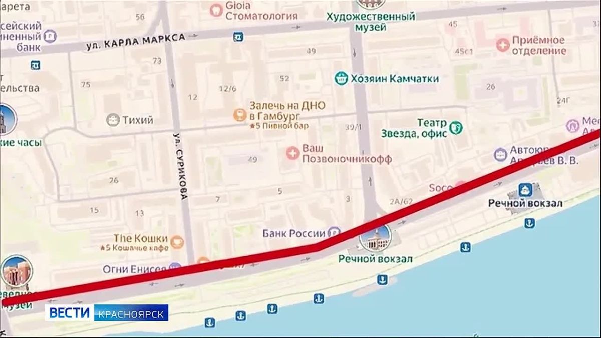 В центре Красноярска с 28 июля меняется схема движения