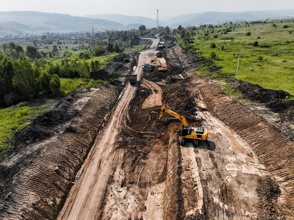 Дорогу Красноярск — Кузнецово — Зыково начали отсыпать