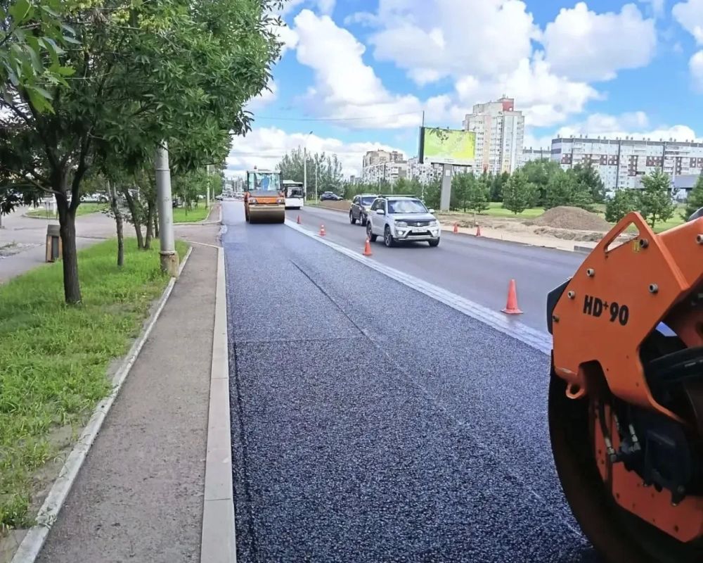 В Красноярске досрочно завершили дорожный ремонт на двух улицах