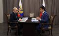Президент России Владимир Путин провёл рабочую встречу с губернатором Красноярского края