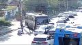 Ребенок на велосипеде попал под автобус в Красноярске