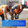 На ул. Первомайской, 46-52 преображается территория в 1300 м