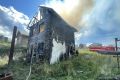 Под Красноярском сгорел двухэтажный жилой дом