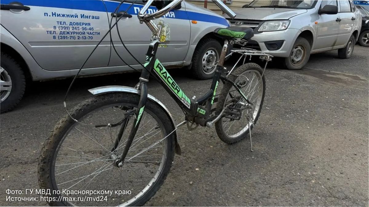 20-летний парень украл велосипед у ребенка в Нижнем Ингаше 20-летний парень украл велосипед у ребенка в Нижнем Ингаше