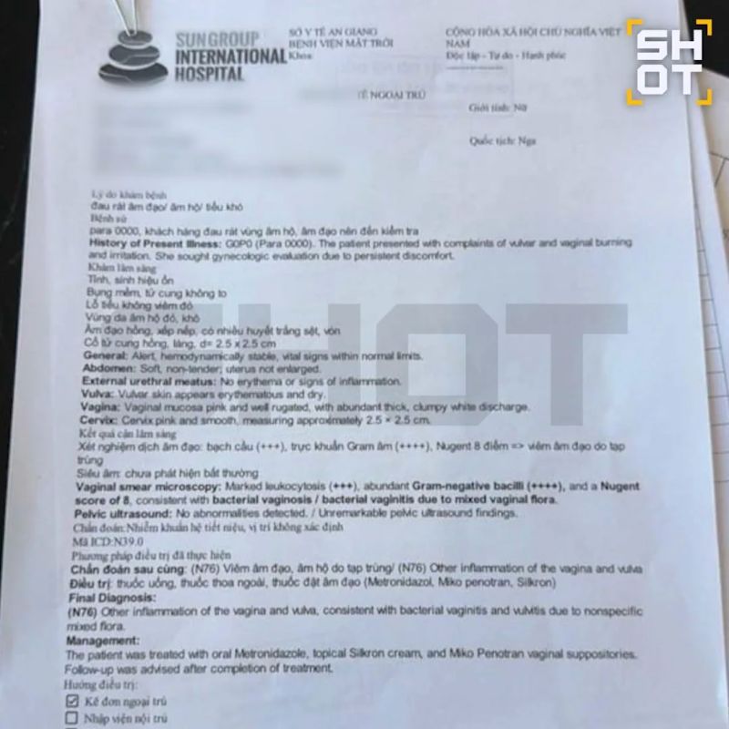 Половую инфекцию в воде подцепила россиянка, когда мылась в душе во Вьетнаме Половую инфекцию в воде подцепила россиянка, когда мылась в душе во Вьетнаме
