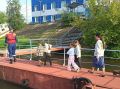 В Красноярске катер с детьми сель на мель у острова Казачий