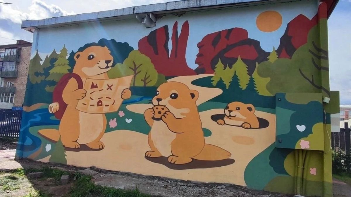 На трансформаторной подстанции у Центрального парка в Красноярске появились граффити к 400-летию города На трансформаторной подстанции у Центрального парка в Красноярске появились граффити к 400-летию города