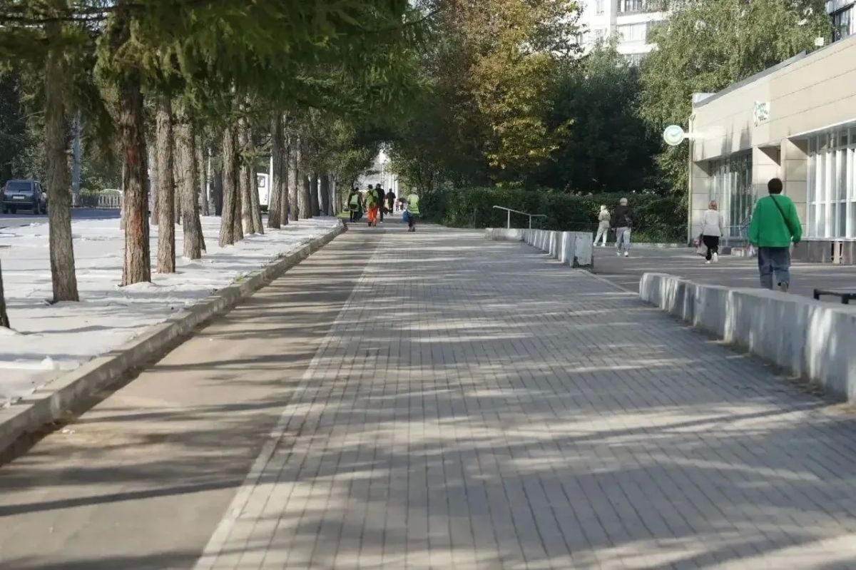 Основные работы на тротуарах на Копылова завершат в ближайшие дни Основные работы на тротуарах на Копылова завершат в ближайшие дни