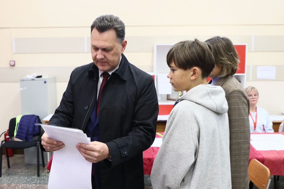 Сергей Верещагин: Сегодня на выборы пришли семьёй Сергей Верещагин: Сегодня на выборы пришли семьёй