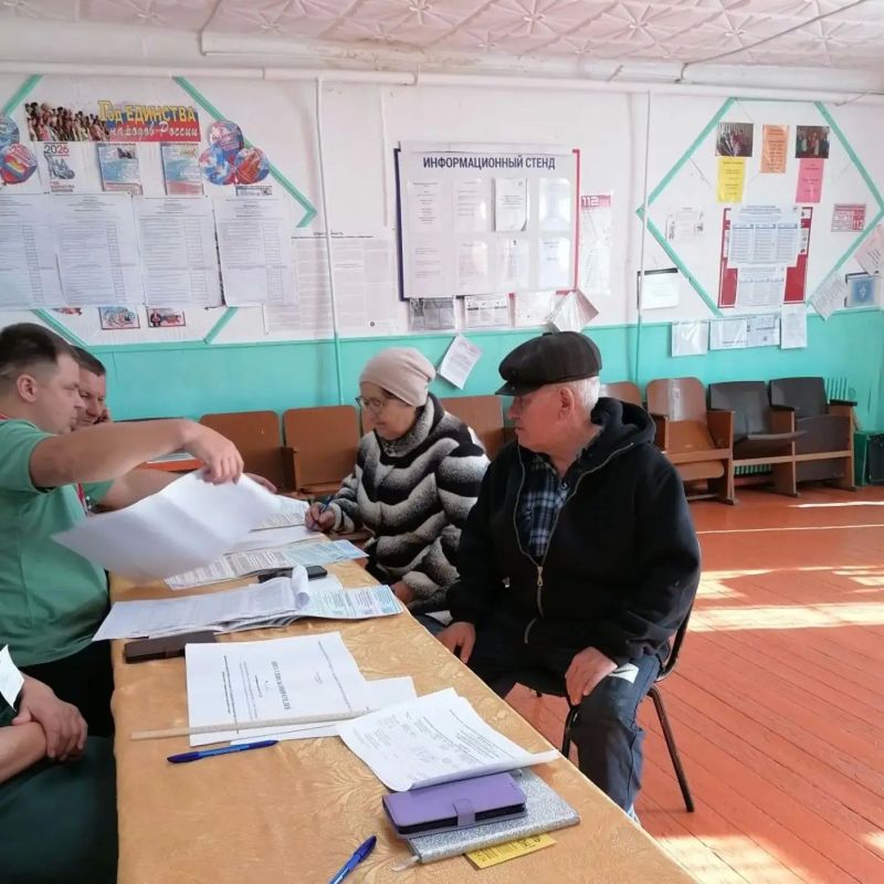 Активно голосуют на выборах в деревне Куллог Активно голосуют на выборах в деревне Куллог