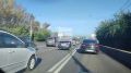 Коммунальный мост в Красноярске встал в огромную пробку