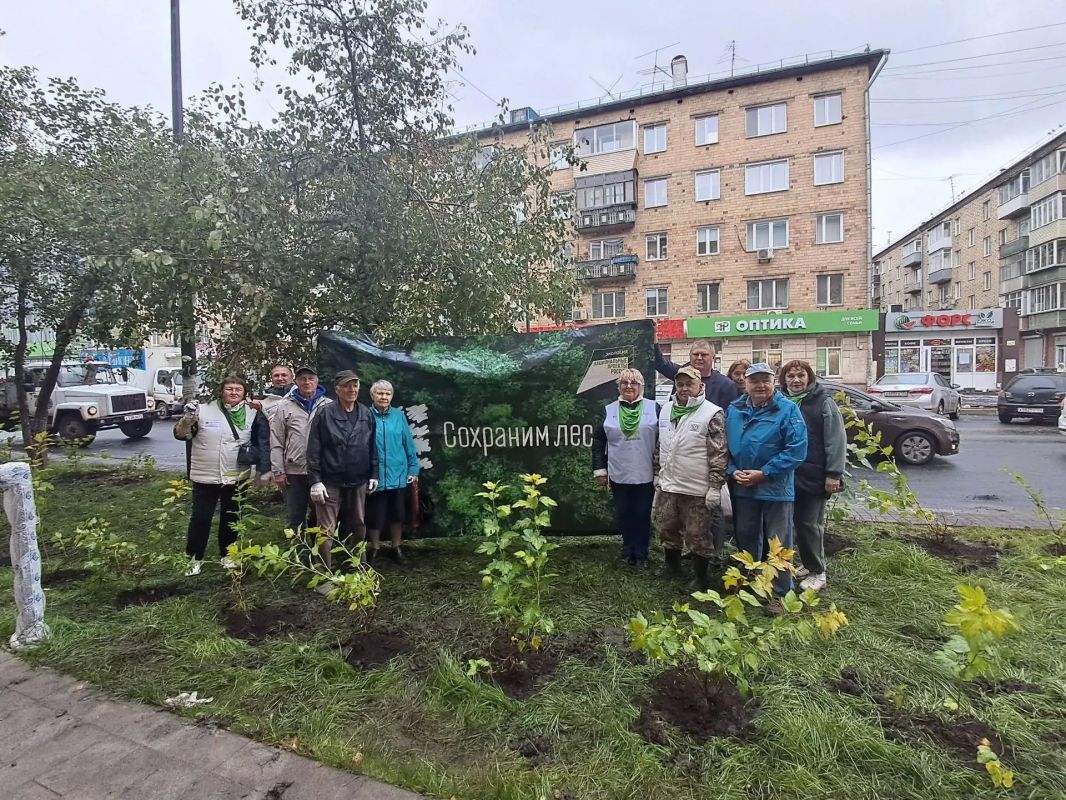 Сегодня на улице Сурикова в Красноярске появились молодые яблони и кустарники пузыреплодника Сегодня на улице Сурикова в Красноярске появились молодые яблони и кустарники пузыреплодника
