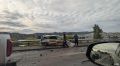 На Дубровинского в районе Николаевского моста собралась серьёзная пробка из-за массового ДТП