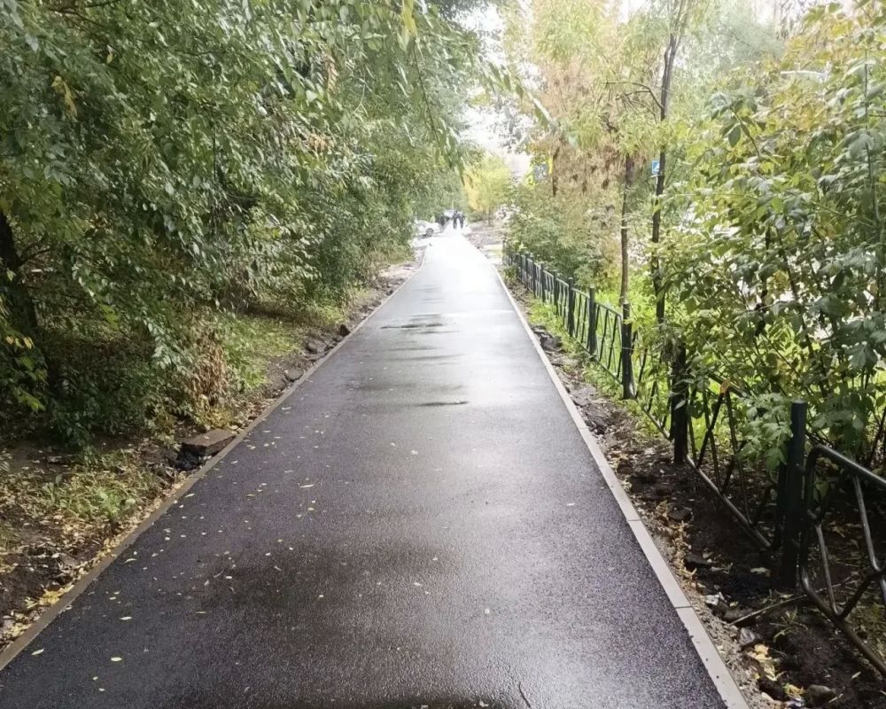 Тротуар на Кольцевой привели в порядок