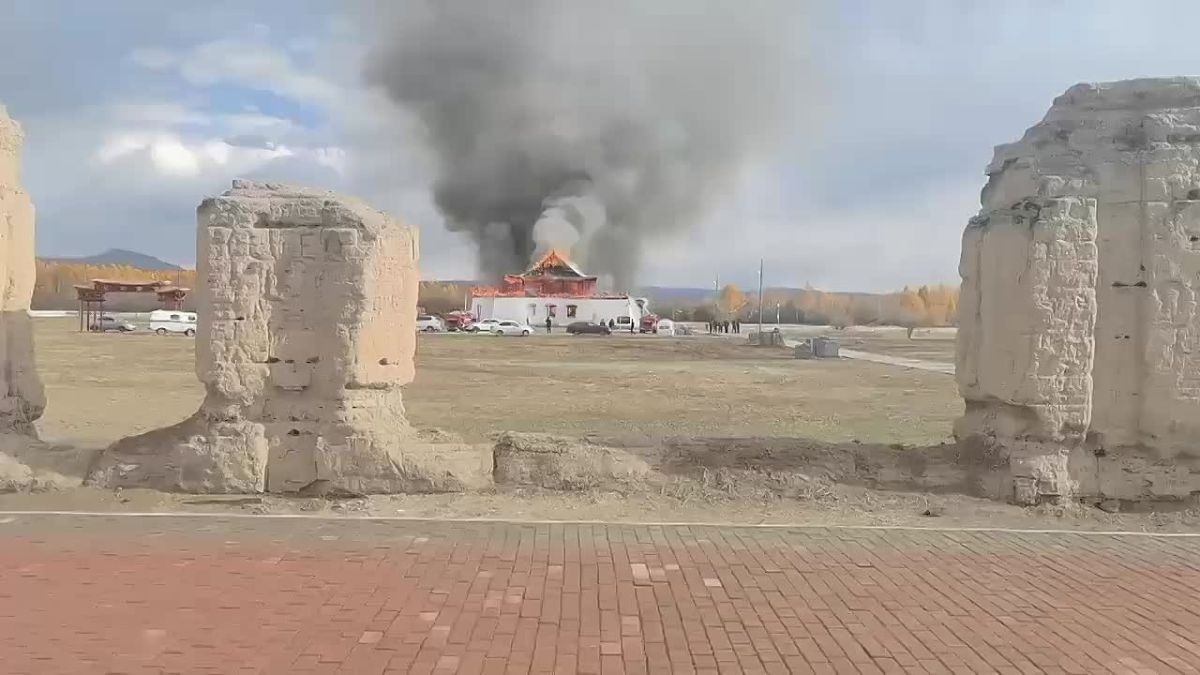 В Туве произошёл пожар в буддийском комплексе «Устуу-Хурээ»
