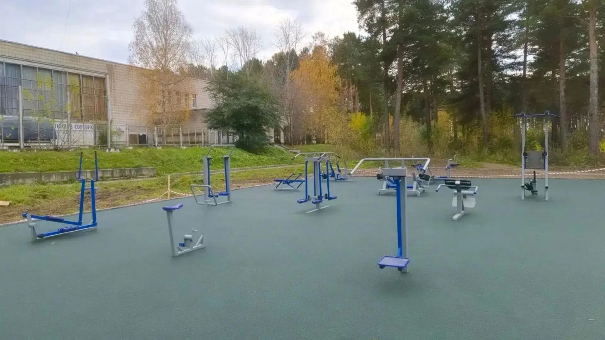 В Железногорске завершили создание новой тренажёрной зоны