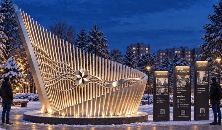 В сквере «Серебряный» появится арт-объект, вдохновлённый Енисеем и открытым карьером В сквере «Серебряный» появится арт-объект, вдохновлённый Енисеем и открытым карьером