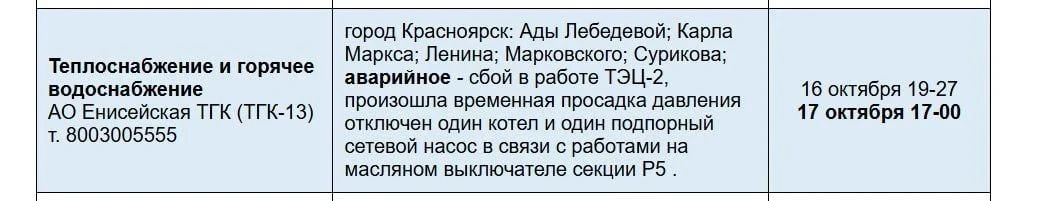 СЕГОДНЯ В ЧАСТИ ДОМОВ, ПОДКЛЮЧЕННЫХ К ТЭЦ 2, МОГУТ ВОЗНИКНУТЬ ПЕРЕБОИ С ГОРЯЧЕЙ ВОДОЙ И ОТОПЛЕНИЕМ