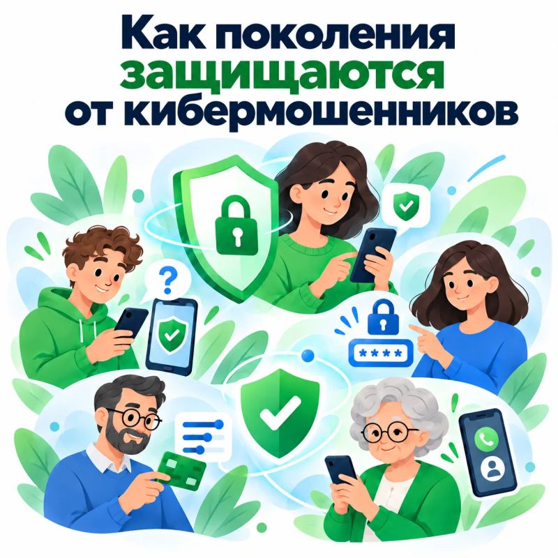 Как разные поколения защищаются от кибермошенников?