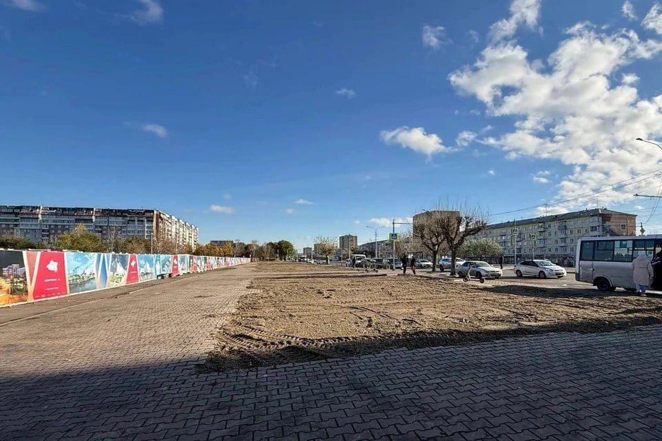 В Красноярске на Предмостной площади расчистили место под расширение проспекта
