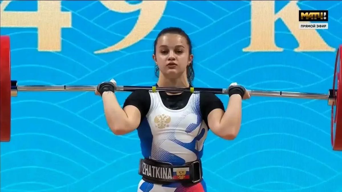 Елизавета Жаткина — на чемпионате мира по тяжёлой атлетике Елизавета Жаткина — на чемпионате мира по тяжёлой атлетике