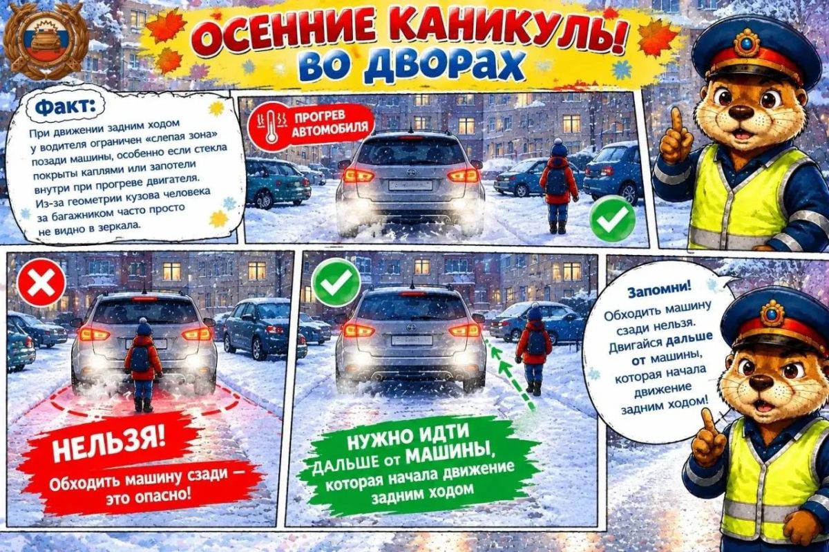 ОСЕННИЕ КАНИКУЛЫ В МЕЖСЕЗОНЬЕ: напоминаем родителям об особенностях поведения на дорогах и во дворах! ОСЕННИЕ КАНИКУЛЫ В МЕЖСЕЗОНЬЕ: напоминаем родителям об особенностях поведения на дорогах и во дворах!